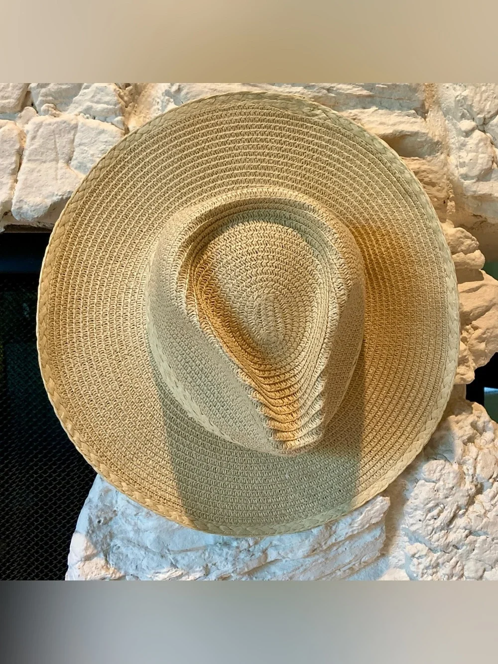 NWT House of Harlow 1960 Straw Sun Hat - Natural Tan